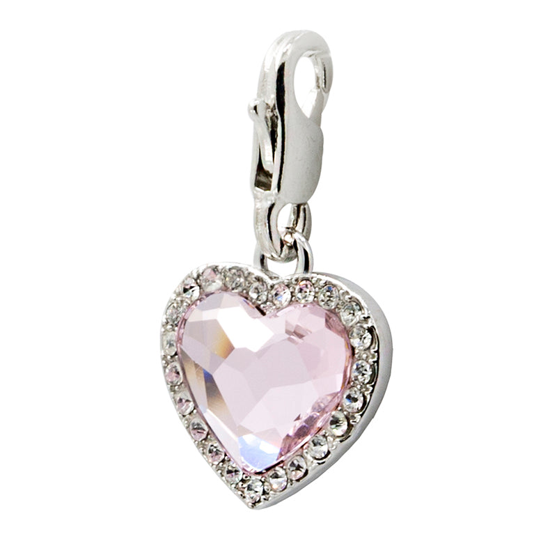 PINK HEART CHARM image 1