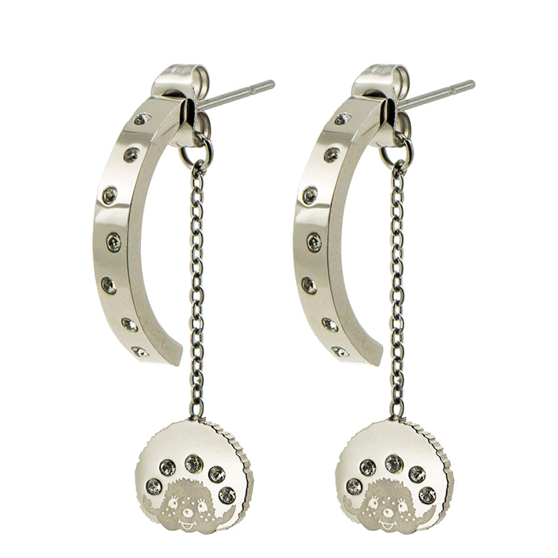 THE SMILE EARRINGS(SILVER) image 4