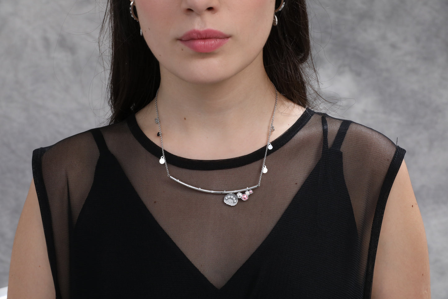 THE SMILE NECKLACE(SILVER) image 1