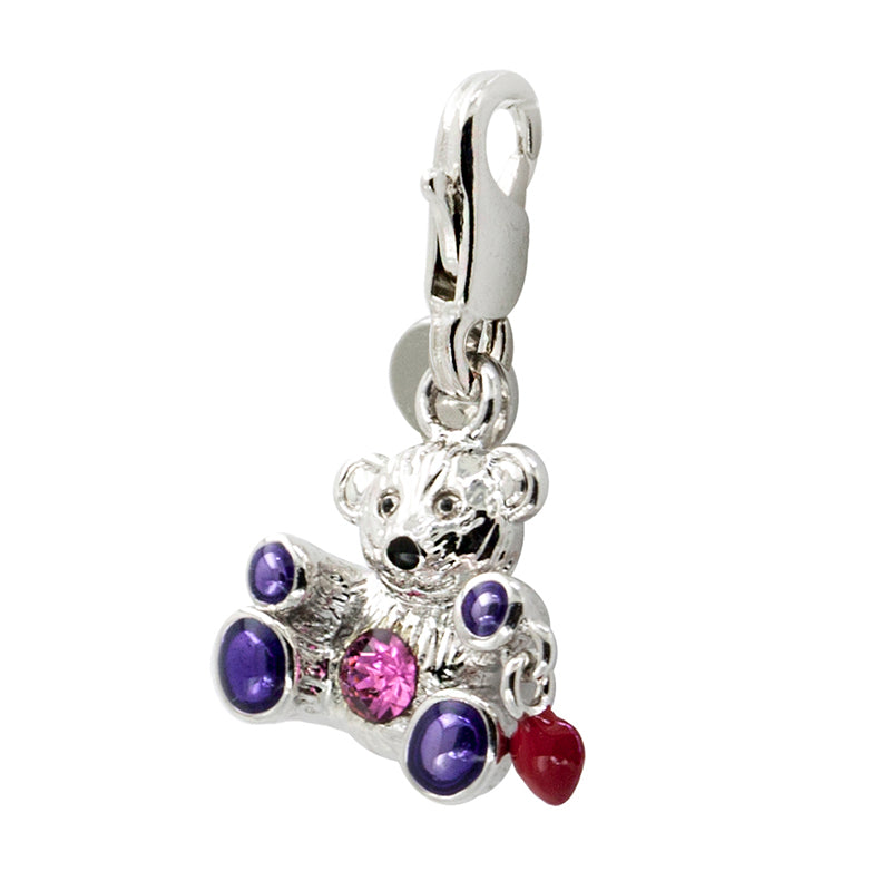 Swarovski Crystal Charm (Teddy Bear)
