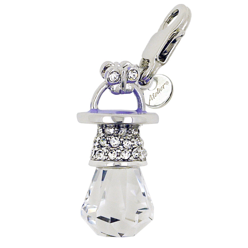 Swarovski Crystal Charm (Clear Pacifier)