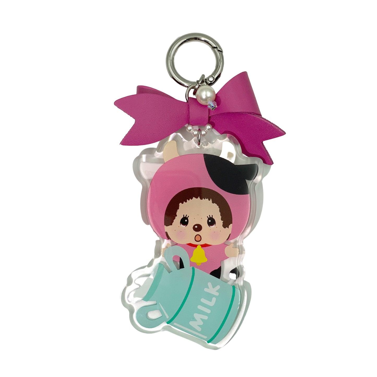 LEATHER BOW KEYCHAIN(OX) image 0