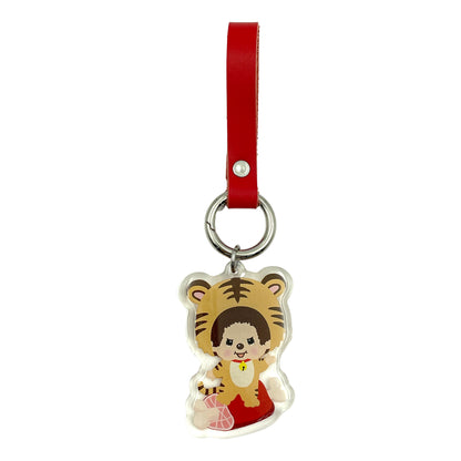 LEATHER STRAP KEYCHAIN(TIGER) image 0