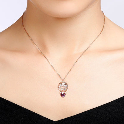 LOVE PENDANT NECKLACE(ROSEGOLD) image 3