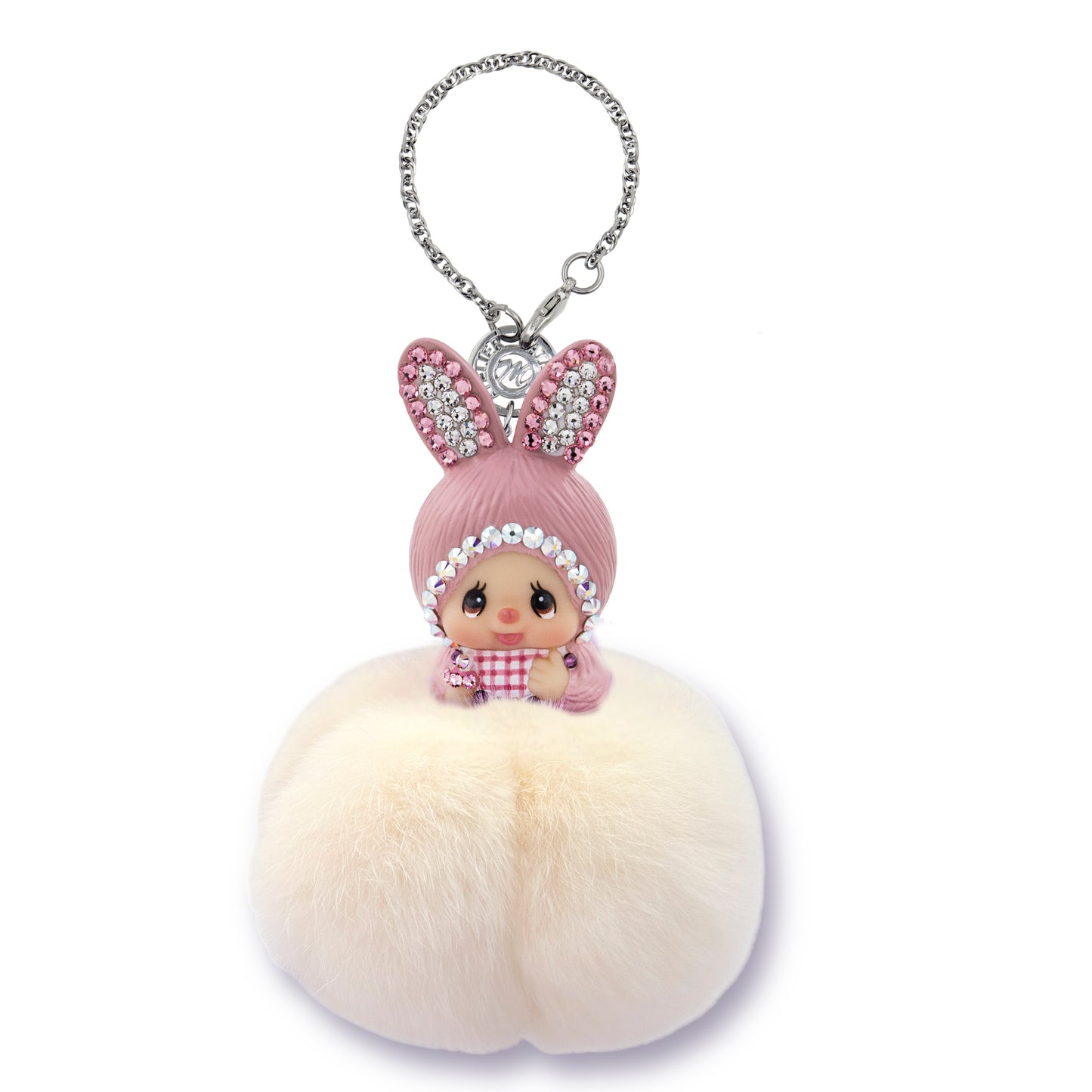 FUR POMPOM BAGCHAIN(BUNNY) image 0