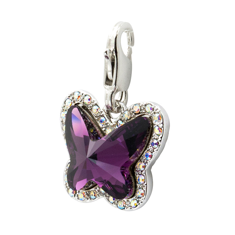 PURPLE BUTTERFLY CHARM image 1