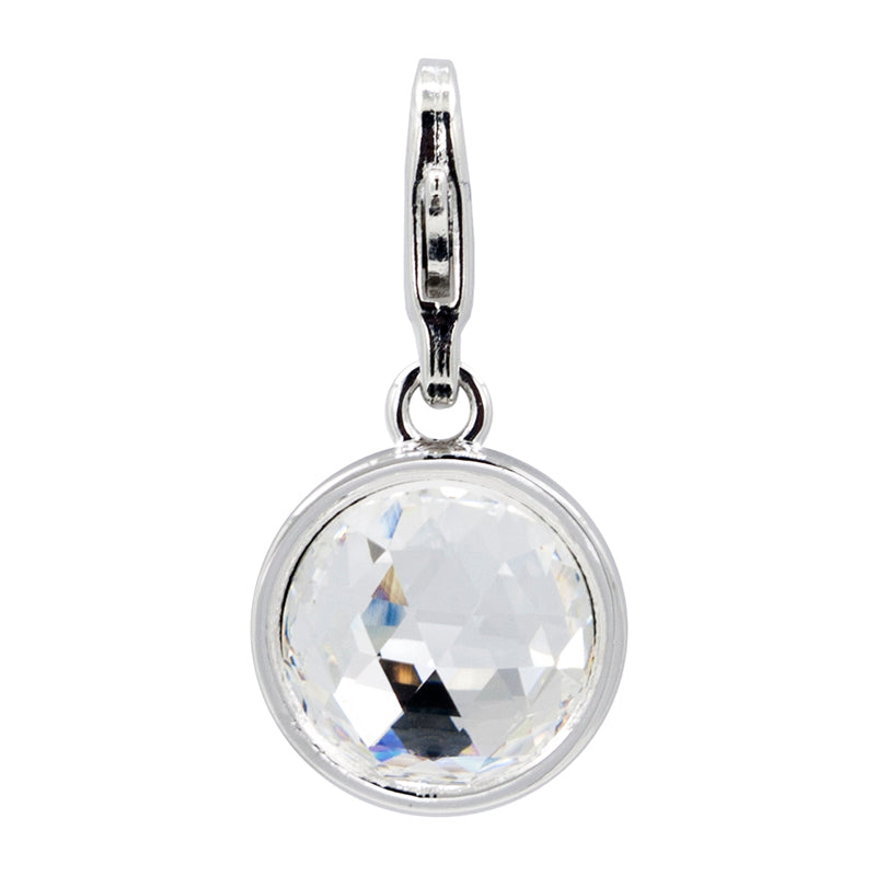 WHITE ROUND CHARM image 0