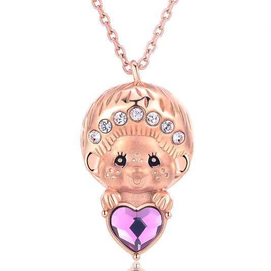 LOVE PENDANT NECKLACE(ROSEGOLD) image 0