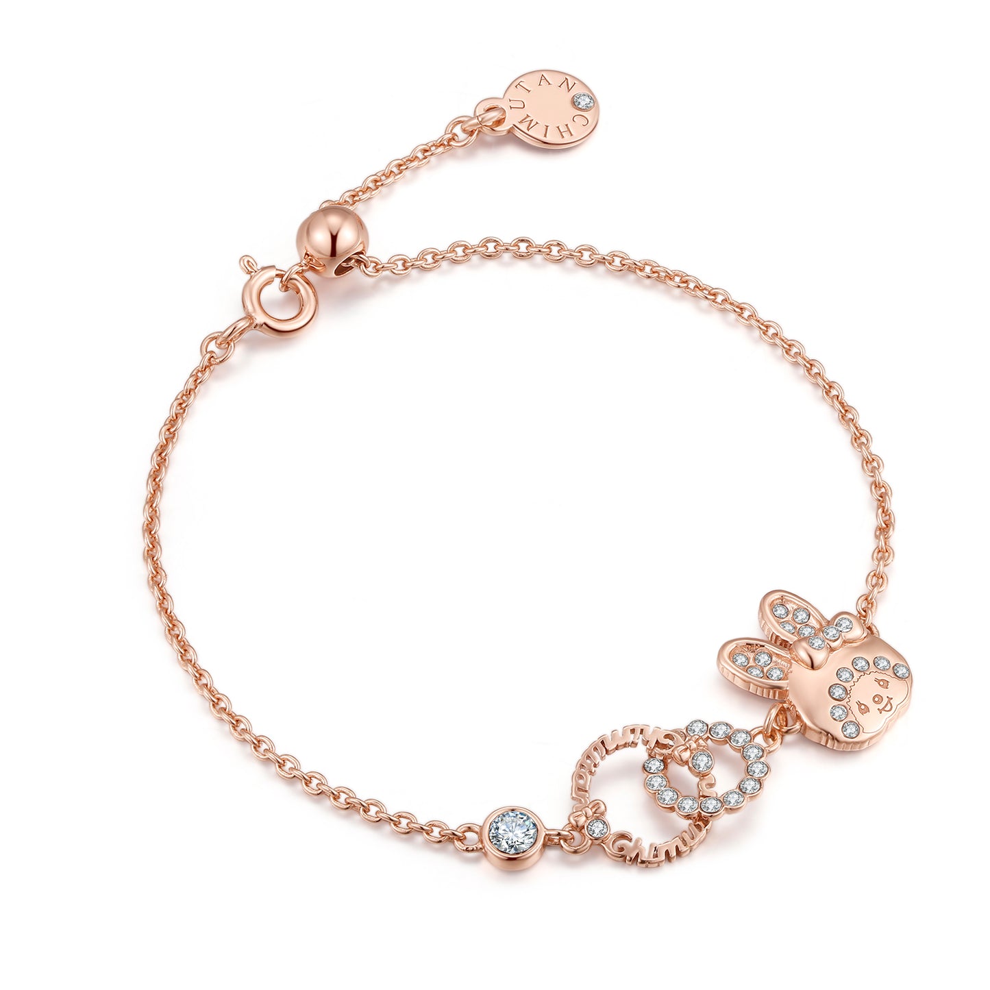 CHIMUTAN LETTERING BRACELET(ROSEGOLD) image 6