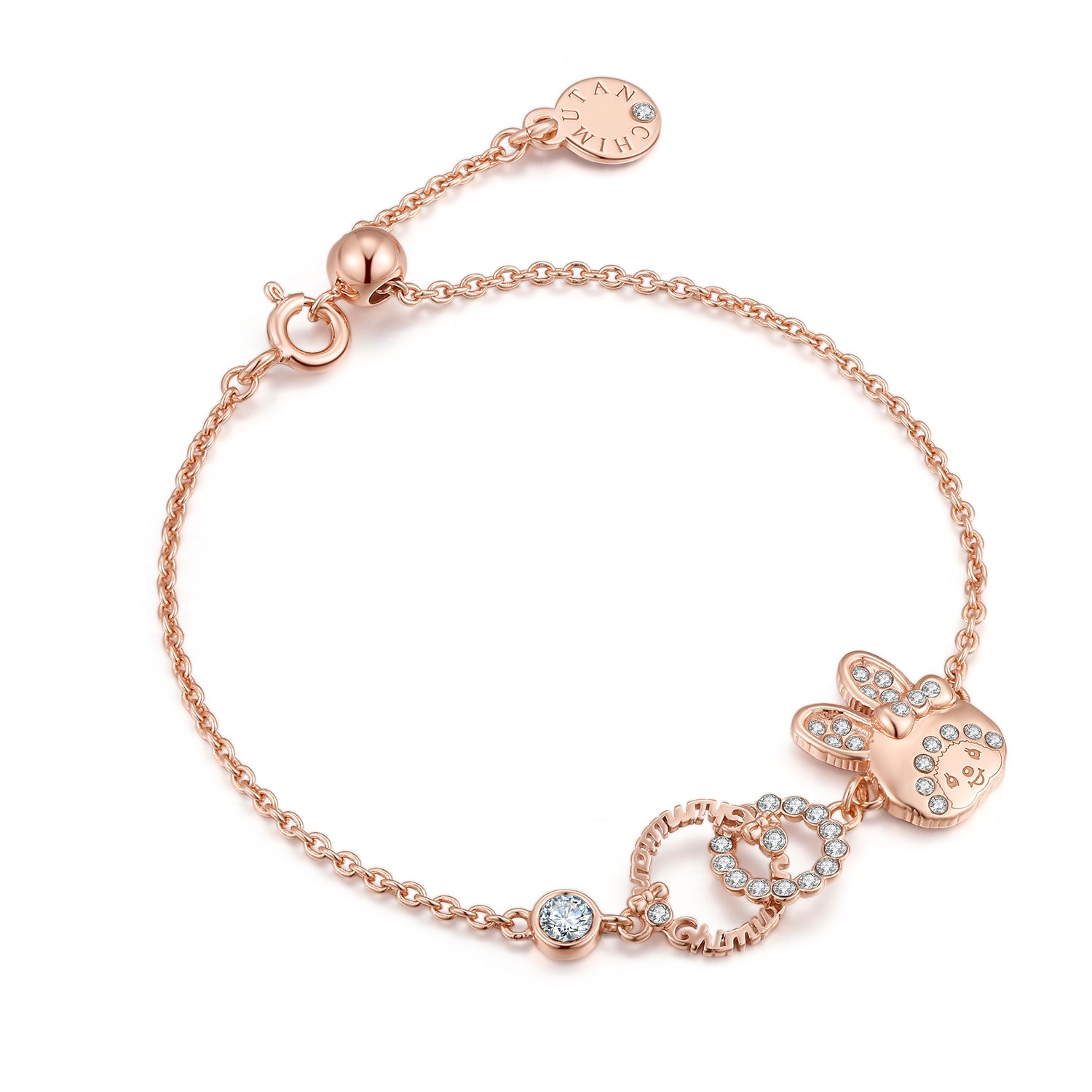 CHIMUTAN LETTERING BRACELET(ROSEGOLD) image 6