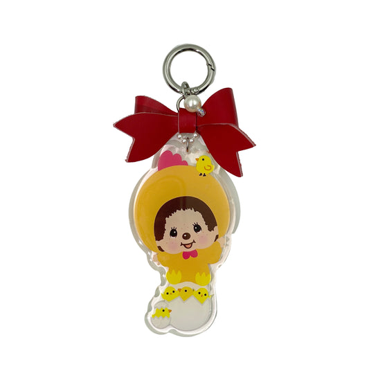 LEATHER BOW KEYCHAIN(ROOSTER) image 0