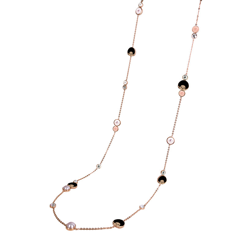 LOGOMANIA NECKLACE(ROSEGOLD) image 4