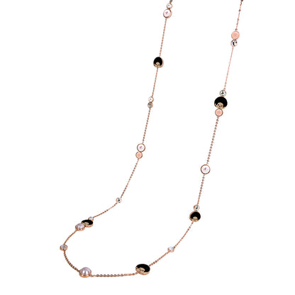 LOGOMANIA NECKLACE(ROSEGOLD) image 4