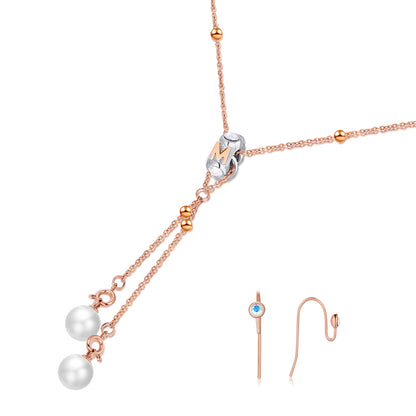 INTERCHANGE NECKLACE(ROSEGOLD) image 0