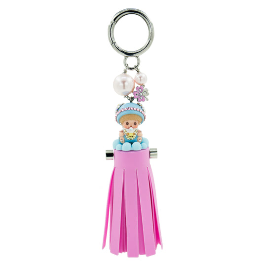 CLOVER TASSEL BAGCHARM(PINK) image 0
