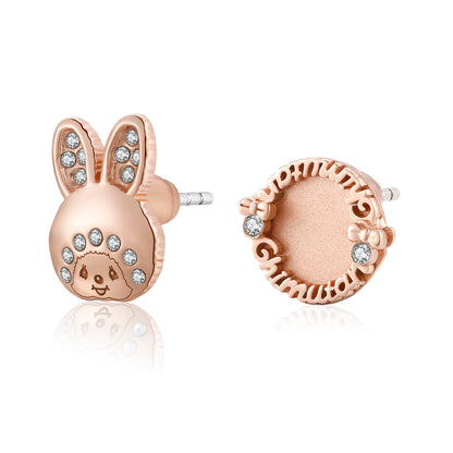 CHIMUTAN LETTERING EARRINGS(ROSEGOLD) image 3