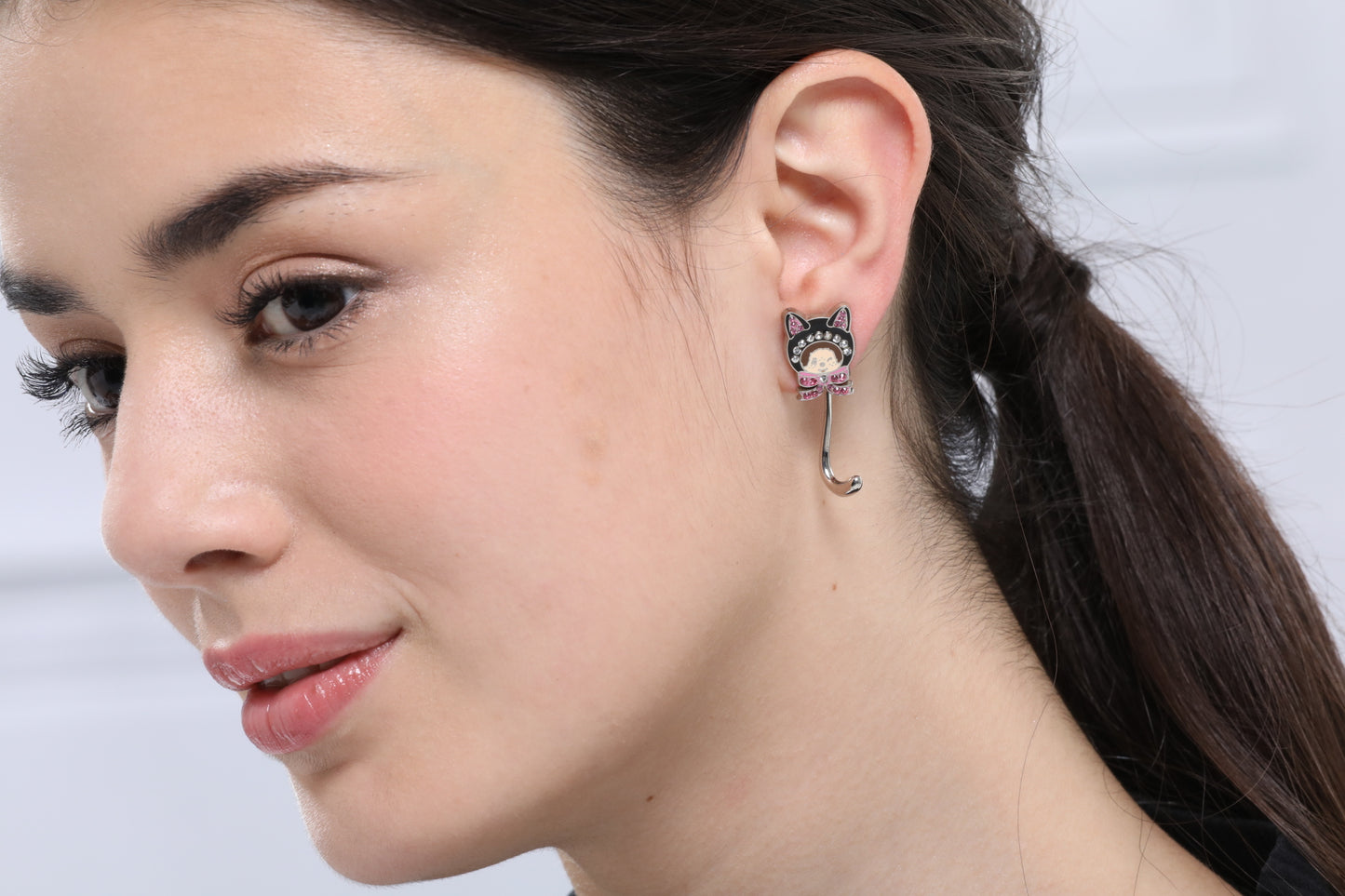 CAT CHIC耳環(黑色) image 1