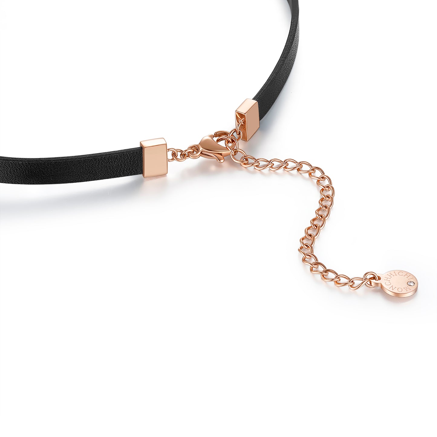 LEATHER CHOKER (ROSEGOLD) image 7