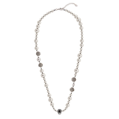 LONG PEARL NECKLACE(WHITE) image 0