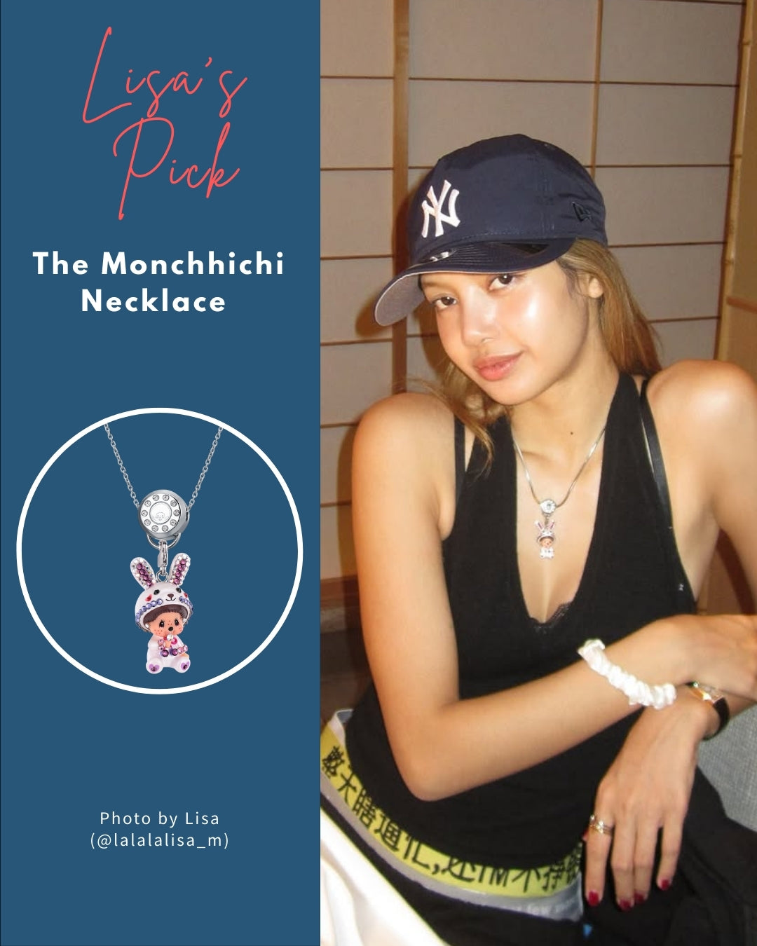 Monchhichi Charm (White Bunny)