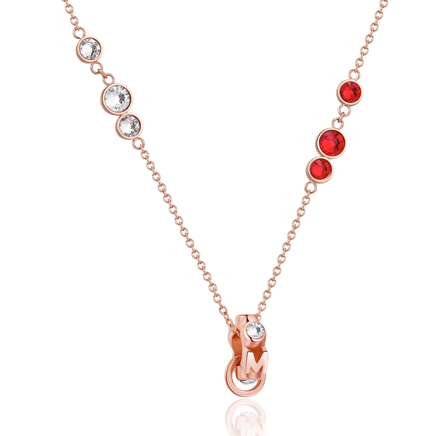 WHEEL NECKLACE(S)ROSEGOLD image 0