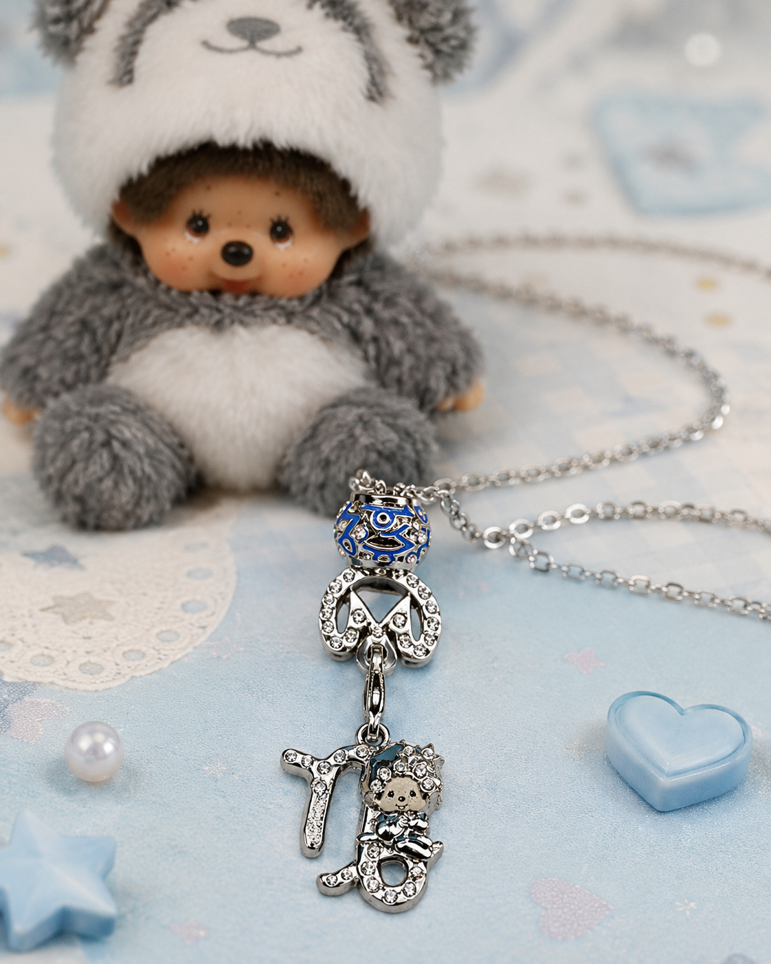925 Silver Zodiac Charm Necklace (Capricorn)