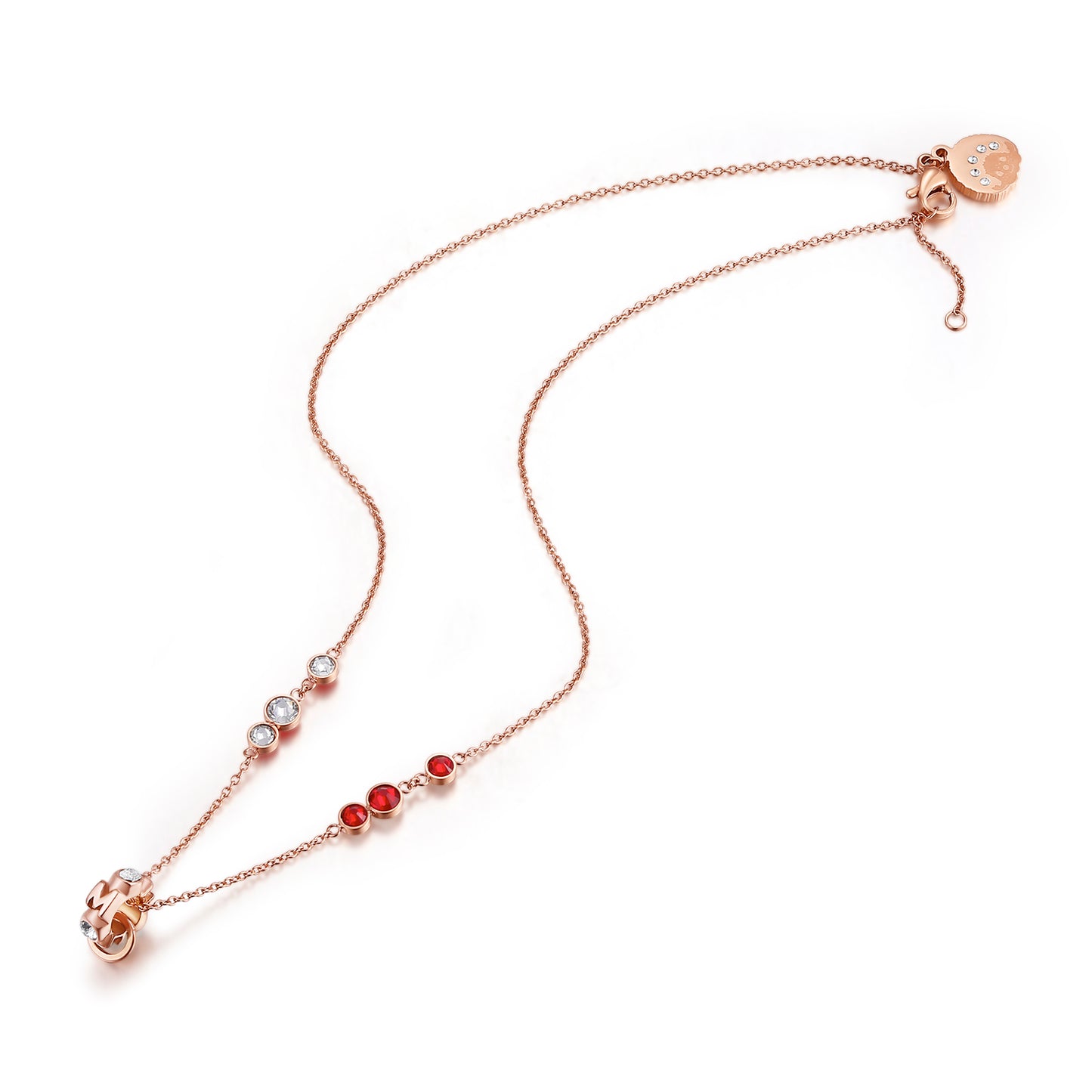 WHEEL NECKLACE(S)ROSEGOLD image 1