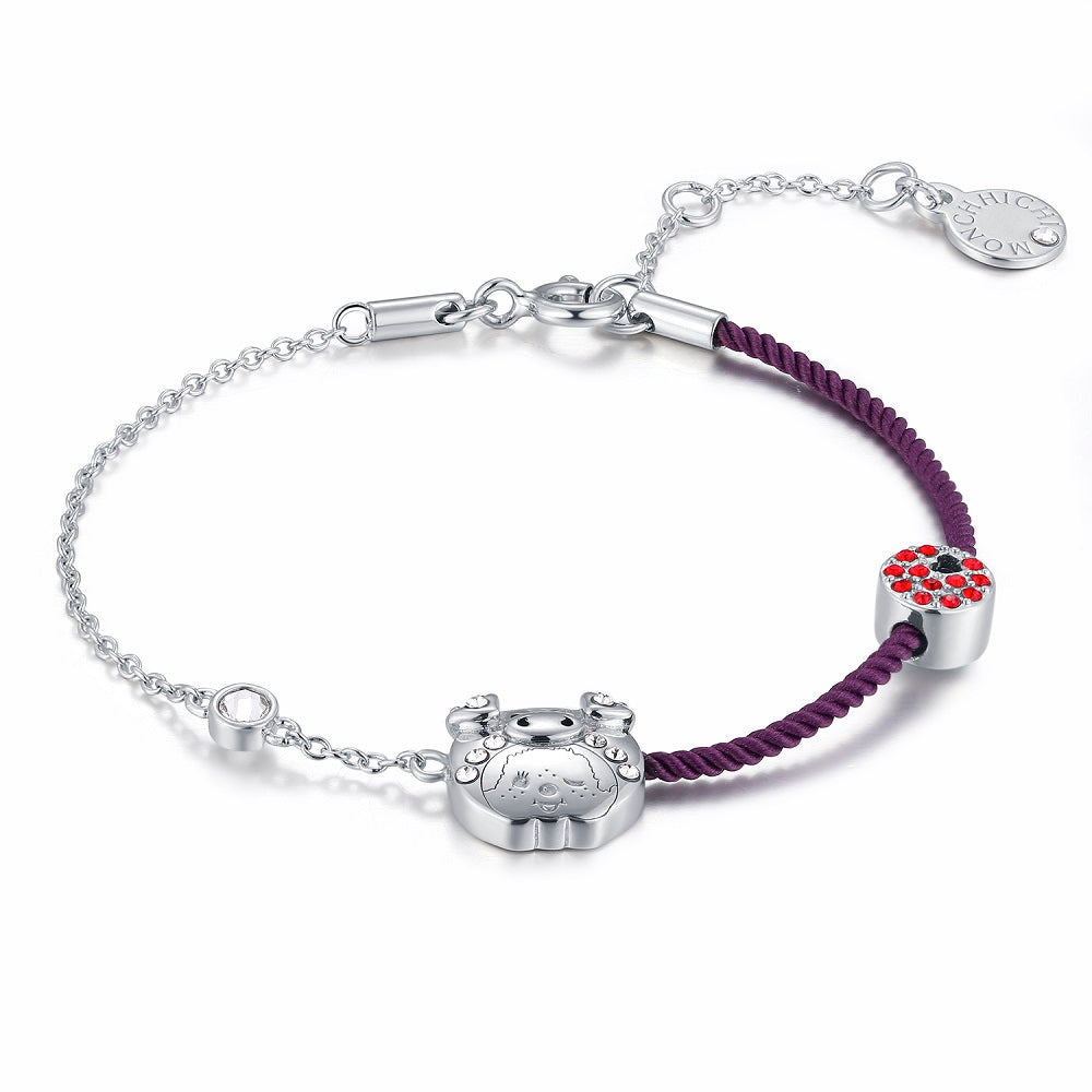 PIG YEAR BRACELET(PURPLE) image 3