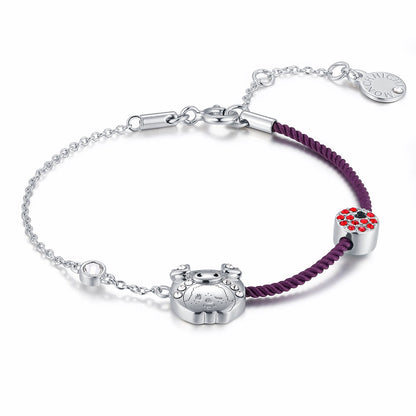 PIG YEAR BRACELET(PURPLE) image 3