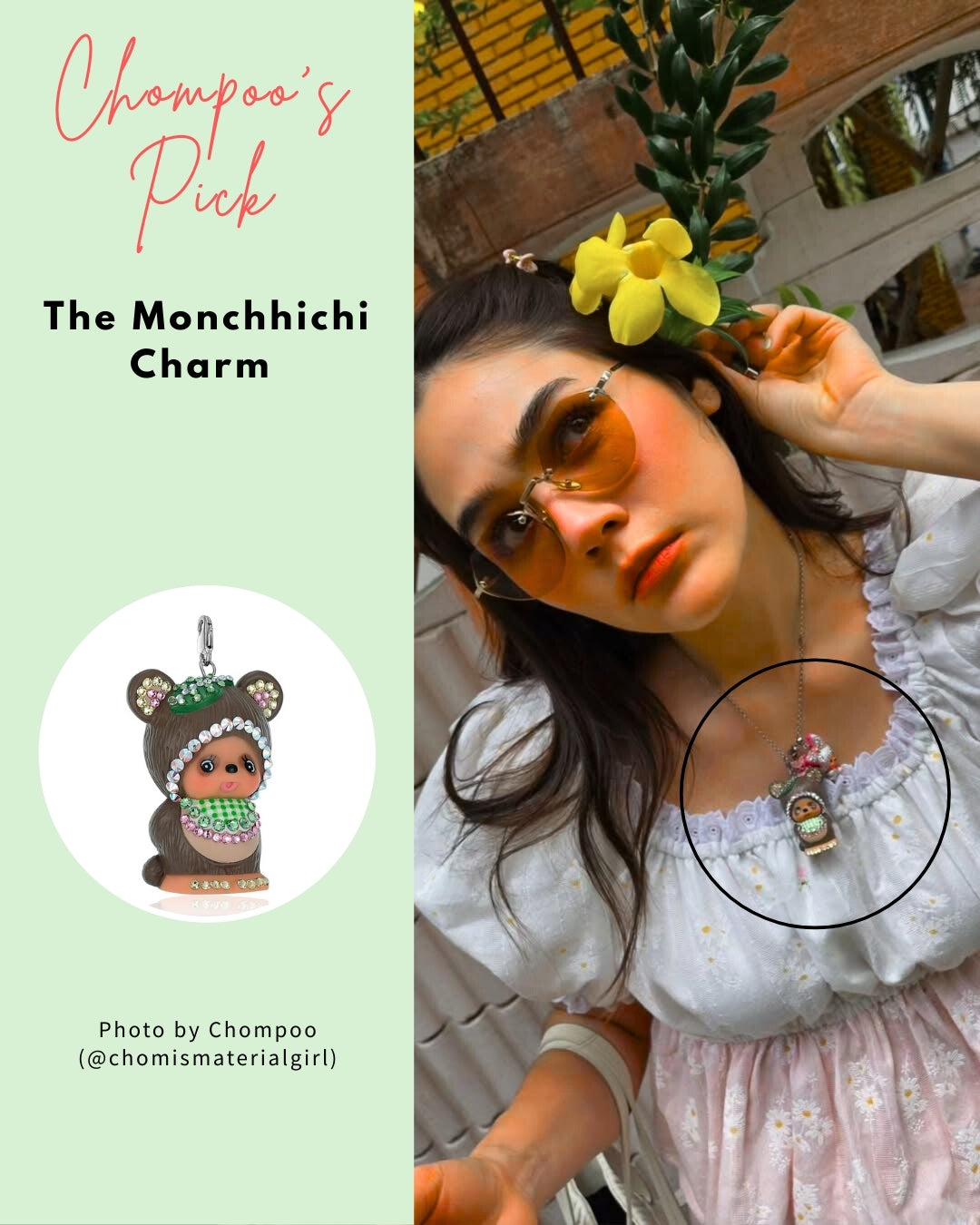 Big Monchhichi Charm (Raccoon)