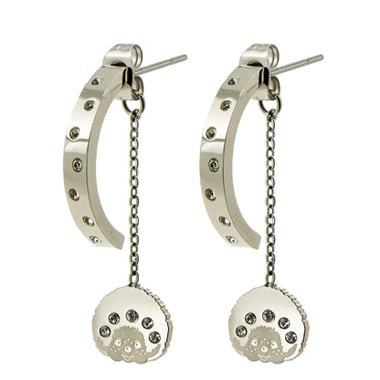 THE SMILE EARRINGS(SILVER) image 4