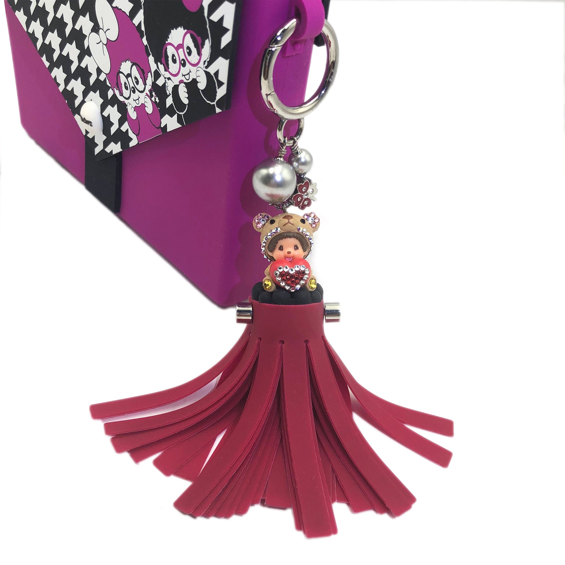CLOVER TASSEL BAGCHARM(RED) image 1