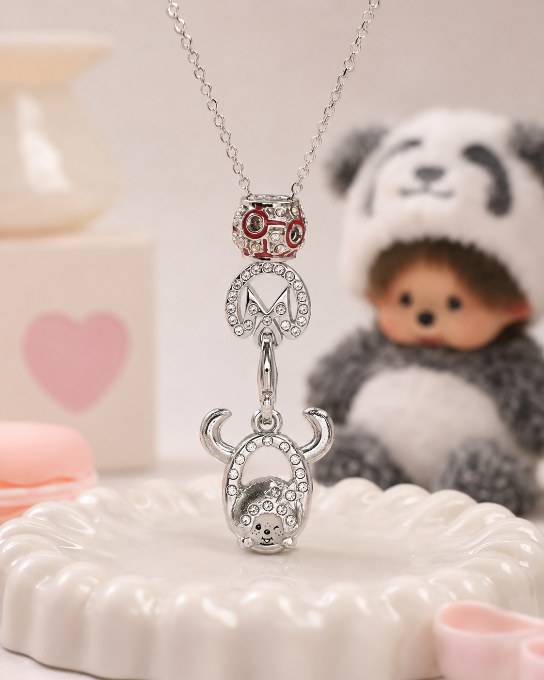 925 Silver Zodiac Charm Necklace (Taurus)