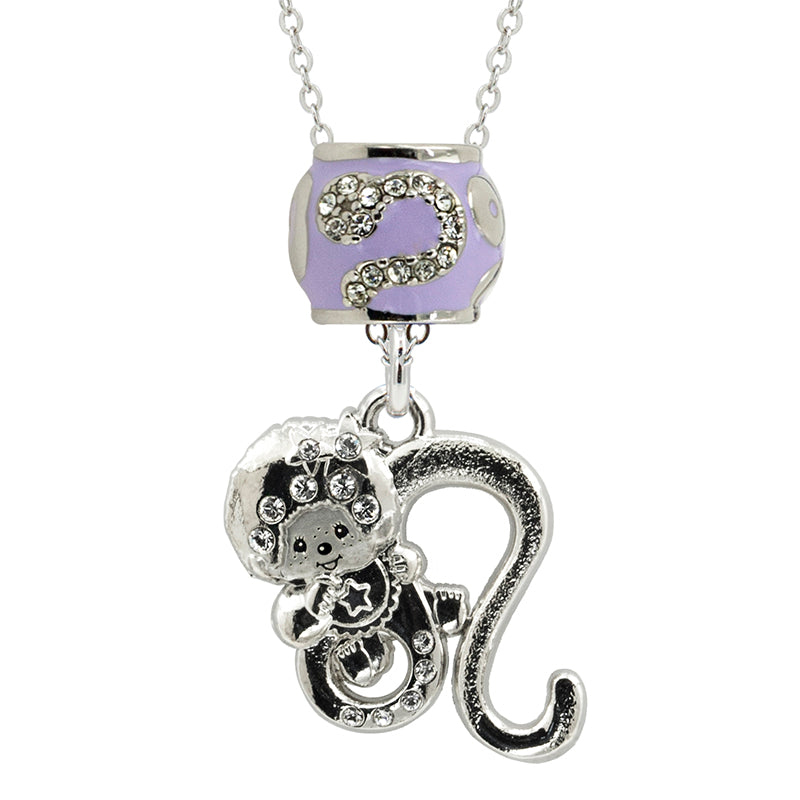 Monchhichi Leo Zodiac Necklace | Swarovski Star Sign Gift