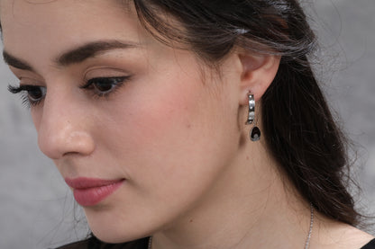 THE SMILE EARRINGS(SILVER) image 1