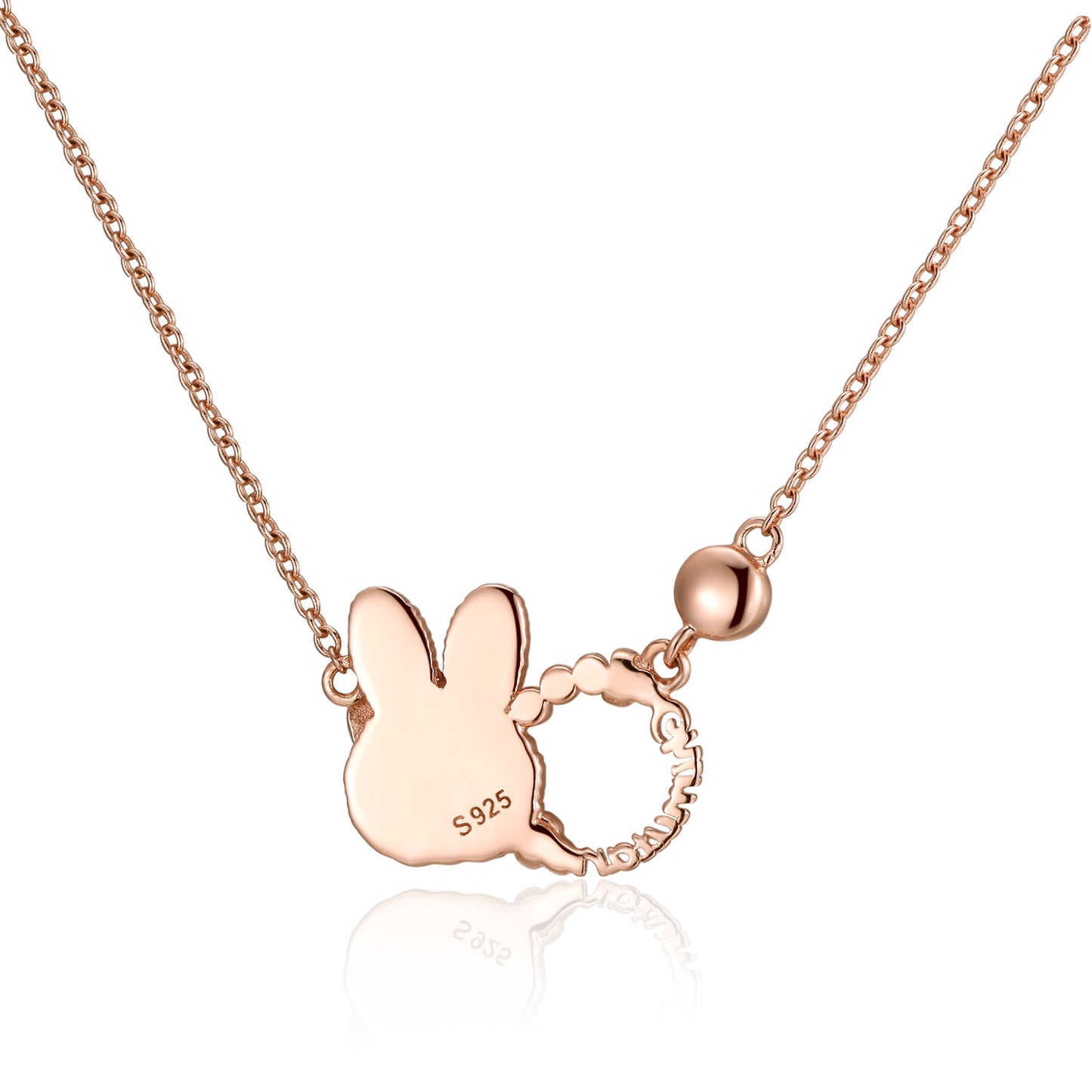 CHIMUTAN LETTERING NECKLACE(ROSEGOLD) image 8