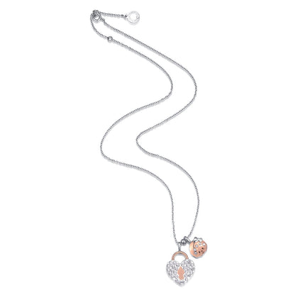 LOCKLOVE LOCK NECKLACE(SILVER) image 1