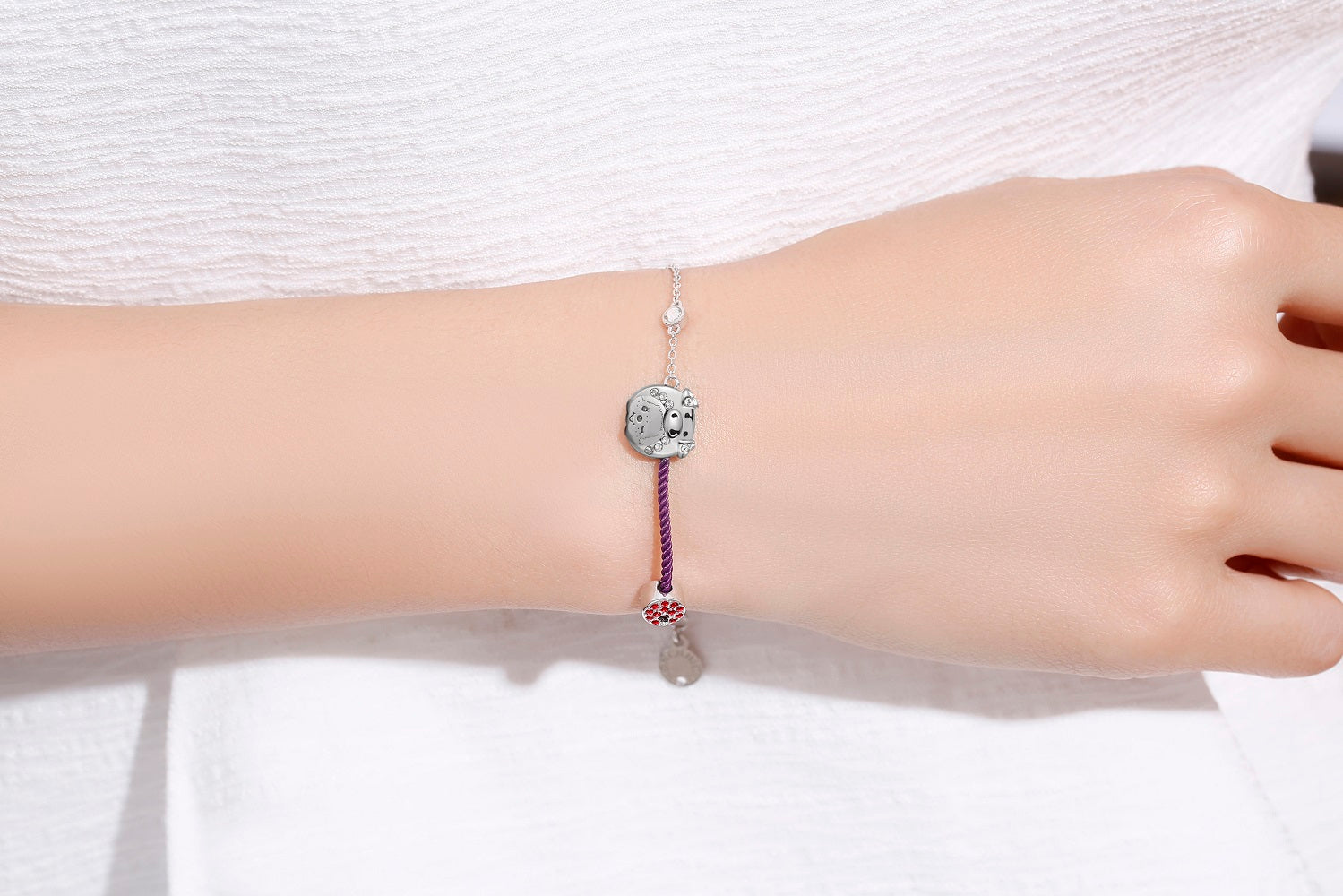 PIG YEAR BRACELET(PURPLE) image 1