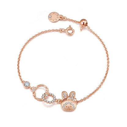 CHIMUTAN LETTERING BRACELET(ROSEGOLD) image 0