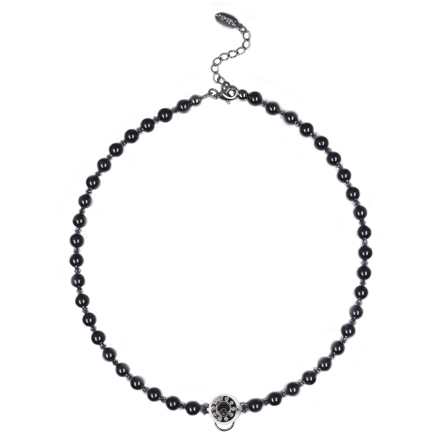 6MM PEARL NECKLACE(BLACK) image 0