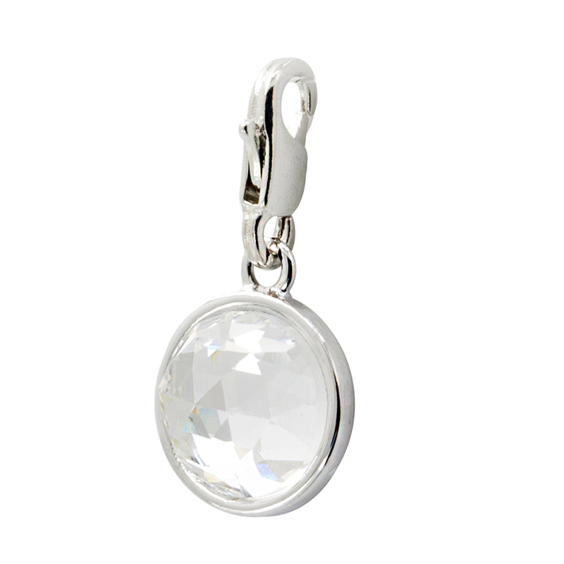 WHITE ROUND CHARM image 1