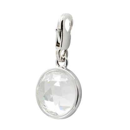 WHITE ROUND CHARM image 1