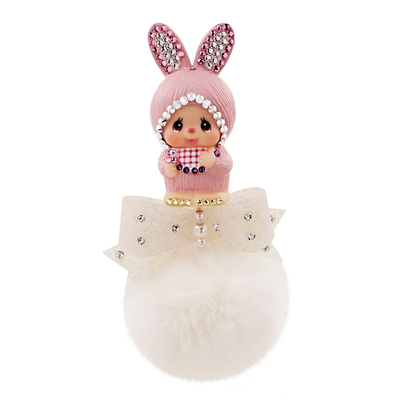 毛球車用香水夾(大兔) image 2