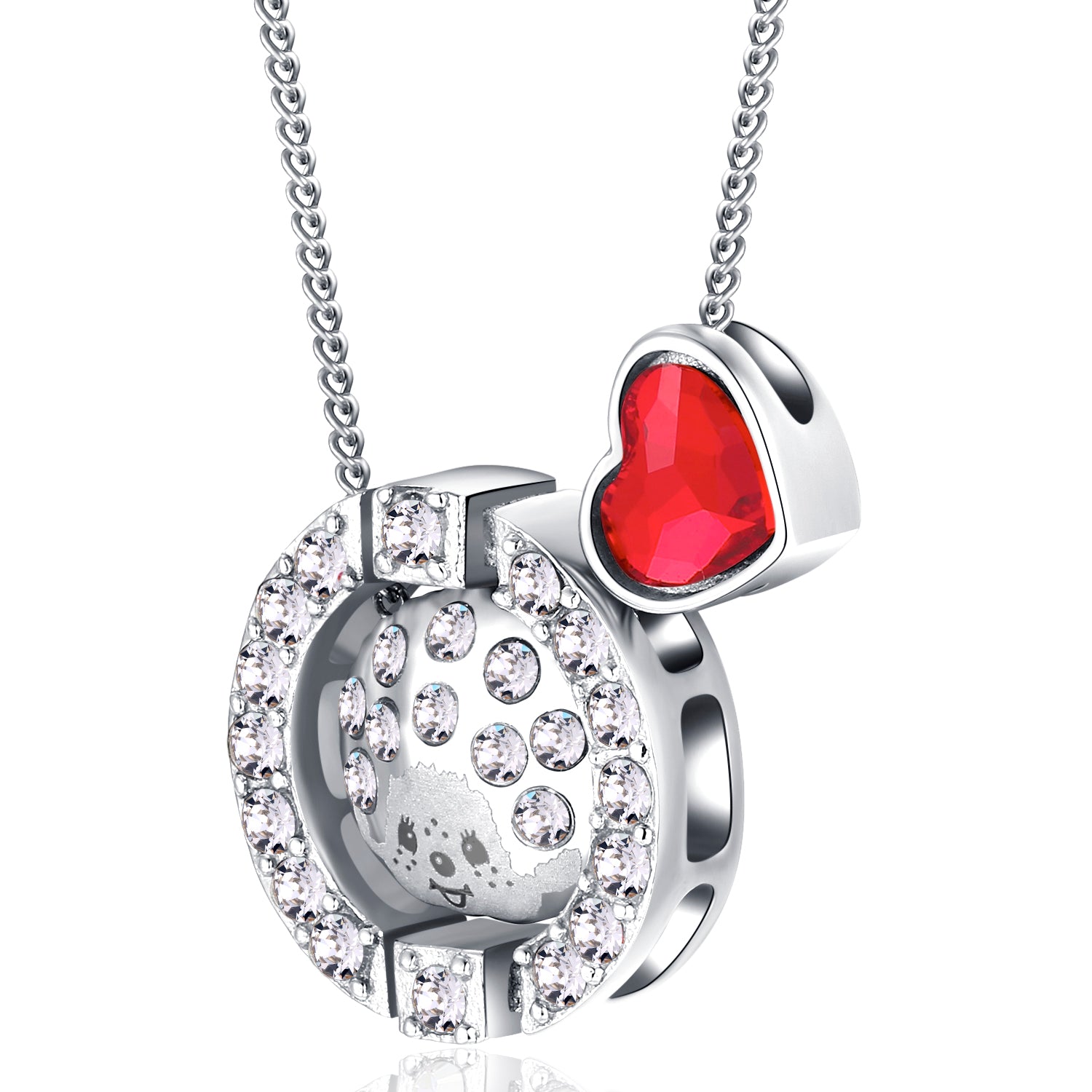 FANCY CIRCLE EARRINGS(SILVER) image 0