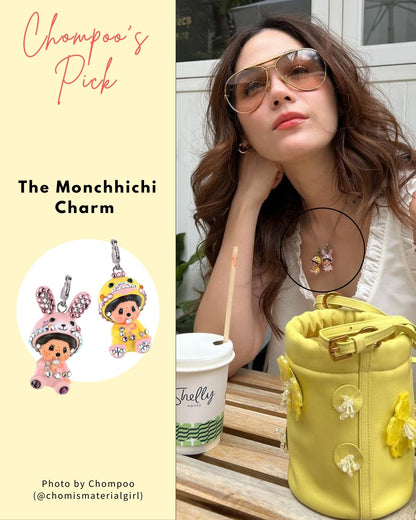 Monchhichi Charm (Pink Bunny)