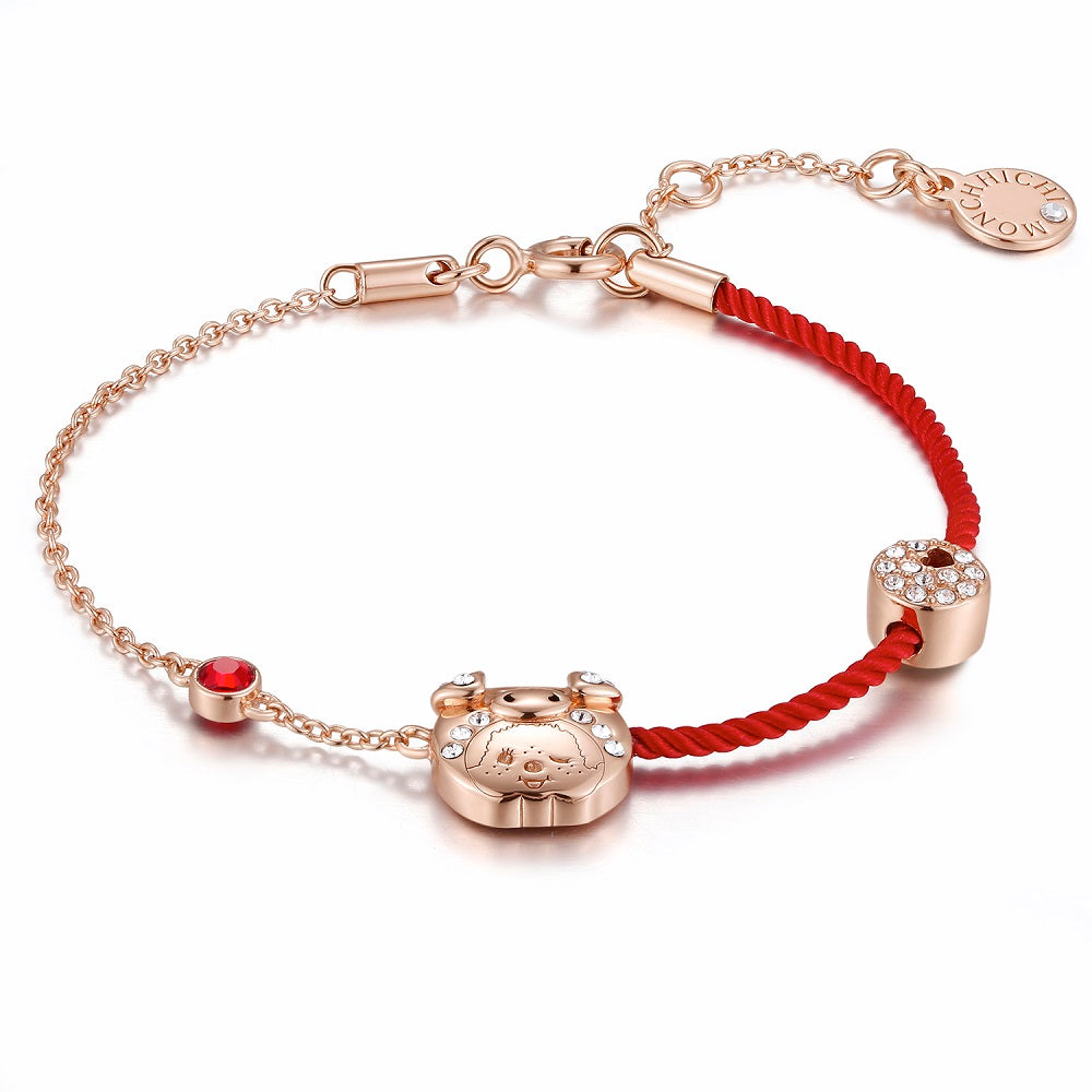 PIG YEAR BRACELET(RED) image 4