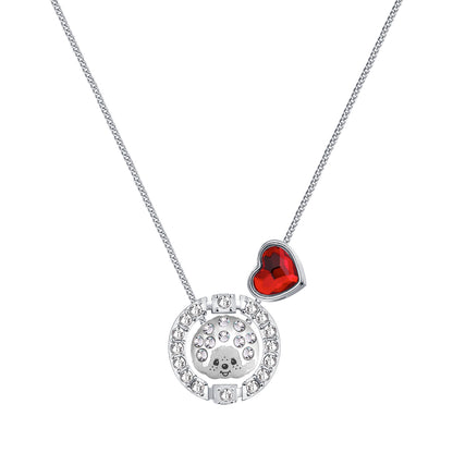 FANCY CIRCLE EARRINGS(SILVER) image 1