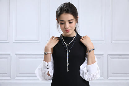 M PEARL NECKLACE(WHITE) image 1