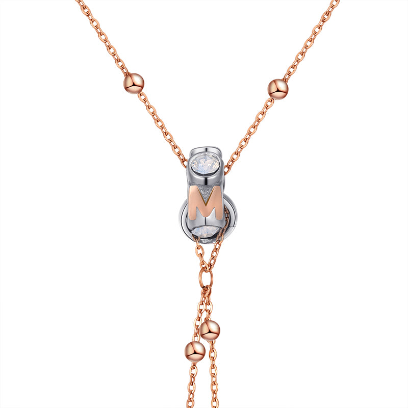INTERCHANGE NECKLACE(ROSEGOLD) image 2
