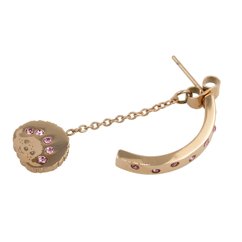 THE SMILE EARRINGS(ROSEGOLD) image 4